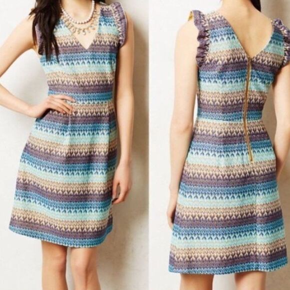 ANTHROPOLOGIE Tabitha Teahouse Dress Size Small - Picture 1 of 8